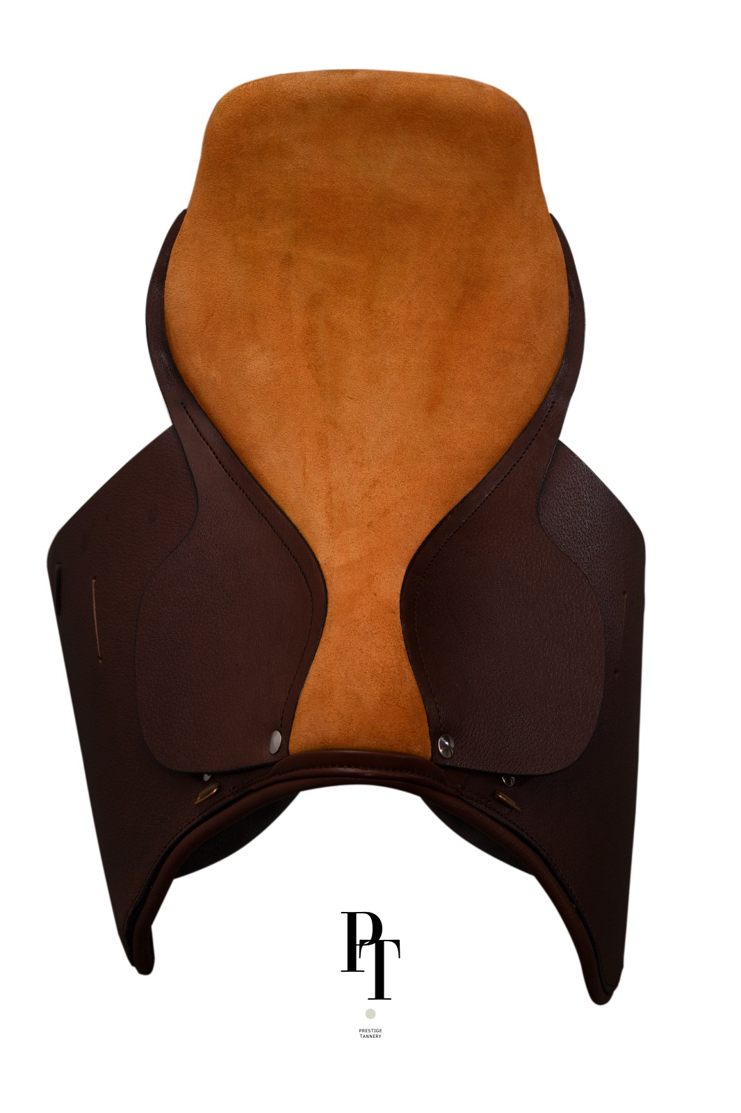 The Valencia - Polo Saddle in Dark Brown & Signature Orange