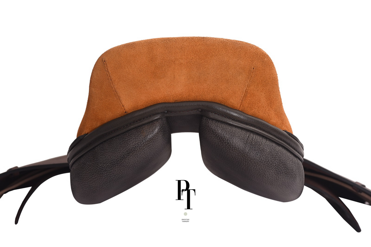The Valencia - Polo Saddle in Dark Brown & Signature Orange