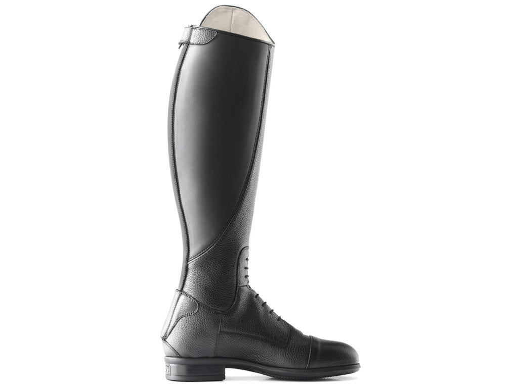 Close Contact Laced Leather High Shin Long Riding Tall Boots for men