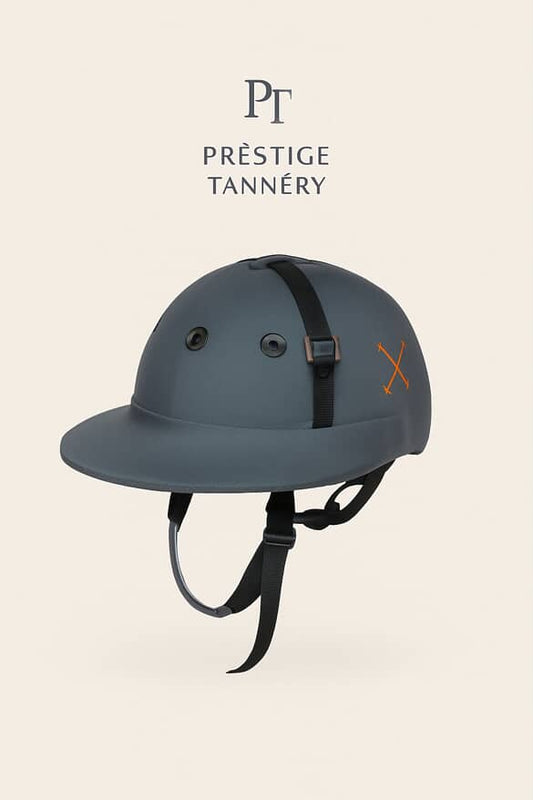 Custom Grey Polo Helmet