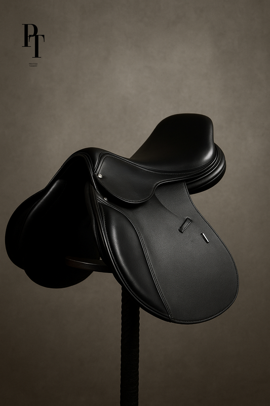Black Close-Contact Show Jumping Saddle