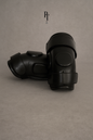 Classic Leather Black Knee Guards - Monogramed