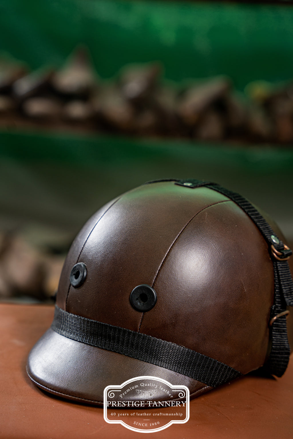 Classic Brown Riding Helmet