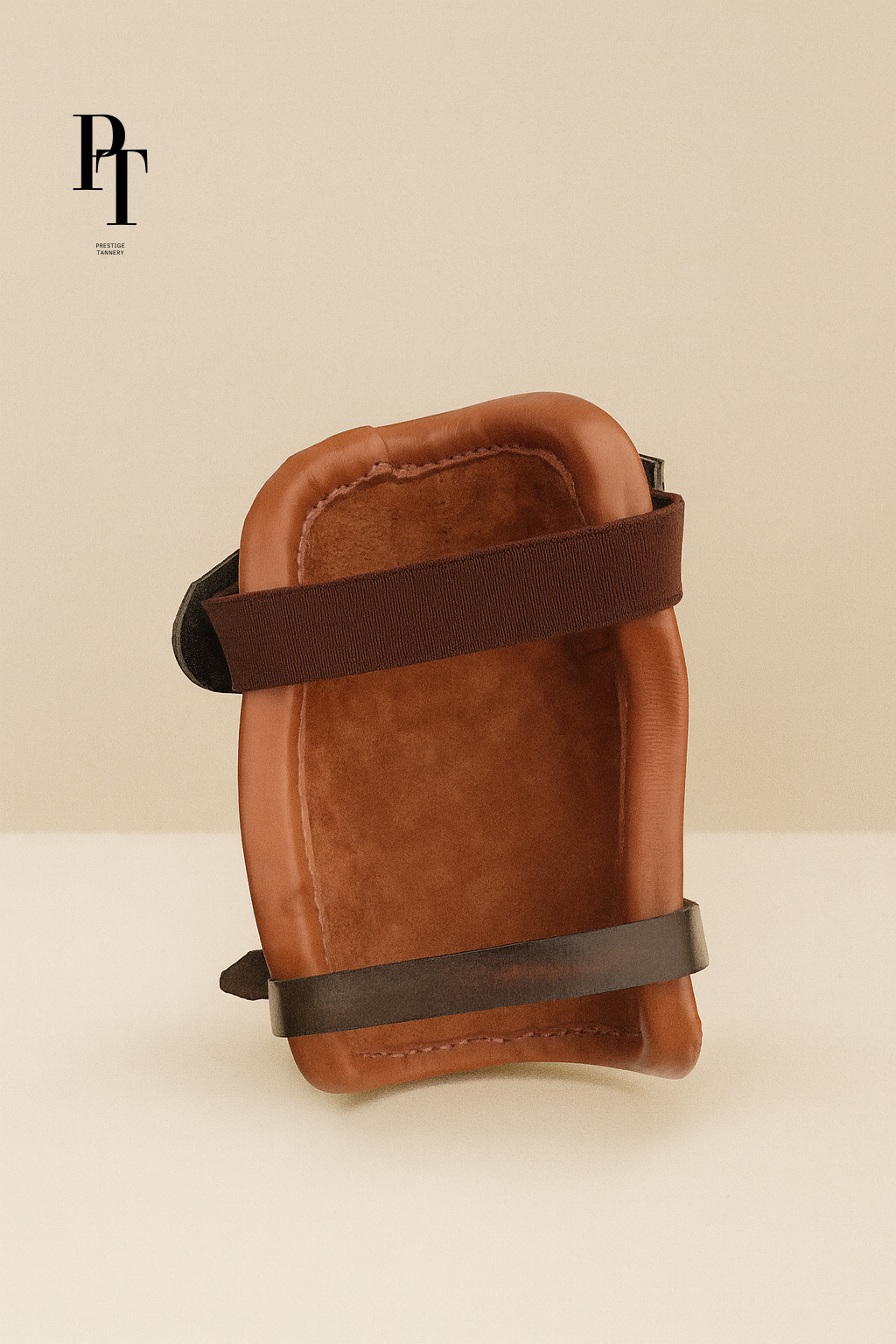 Classic Buckled Leather Knee Guards