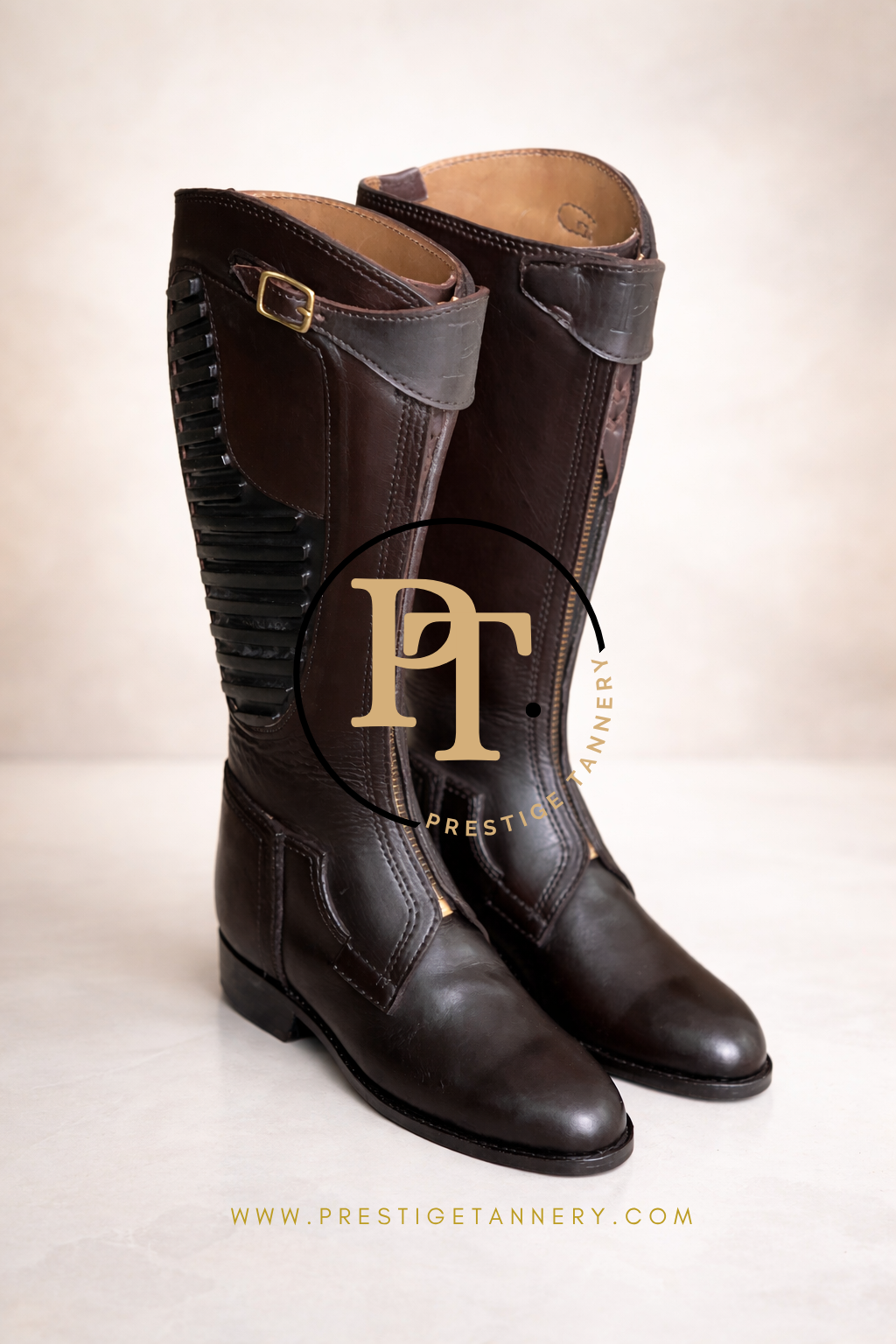 Professional Polo Boots for Men (Dark Brown)