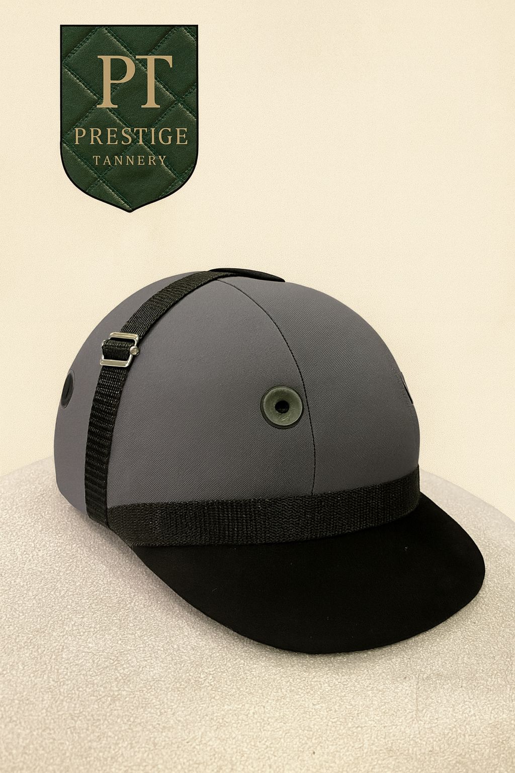 Prestige Tannery Grey Riding Helmet – Professional Equestrian Gear
