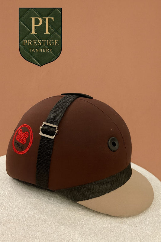 Prestige Tannery Brown Riding Helmet – Classic Riding Helmet