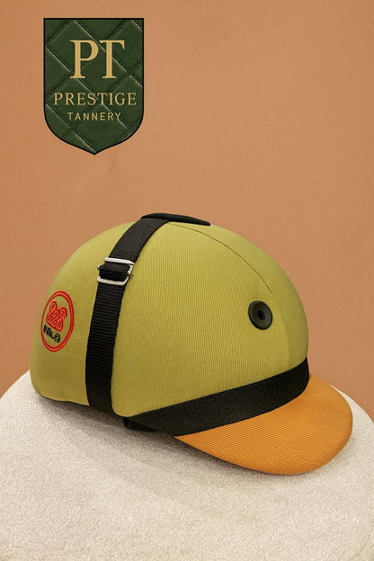 Prestige Tannery Olive Gold Riding Helmet - Limited Edition
