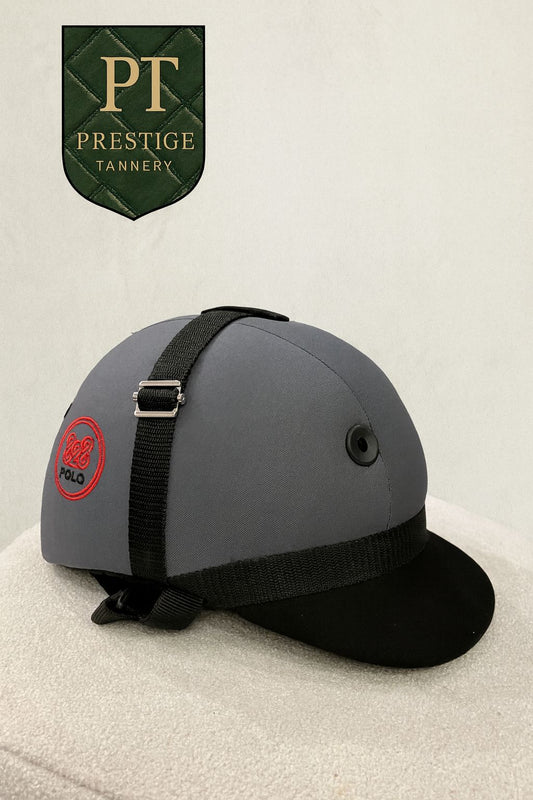 Prestige Tannery Grey Riding Helmet – Professional Equestrian Gear