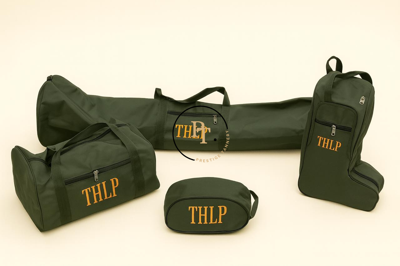 Prestige Tannery Complete Polo Bag Set – Fabric Edition (4-Piece)