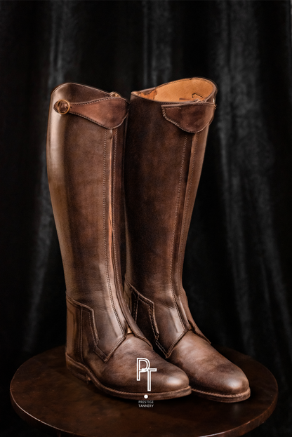 Riding Boots - Women Handmade Brown Boots