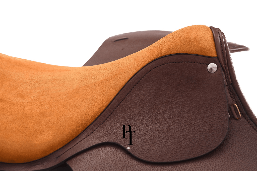 The Valencia - Polo Saddle in Dark Brown & Signature Orange