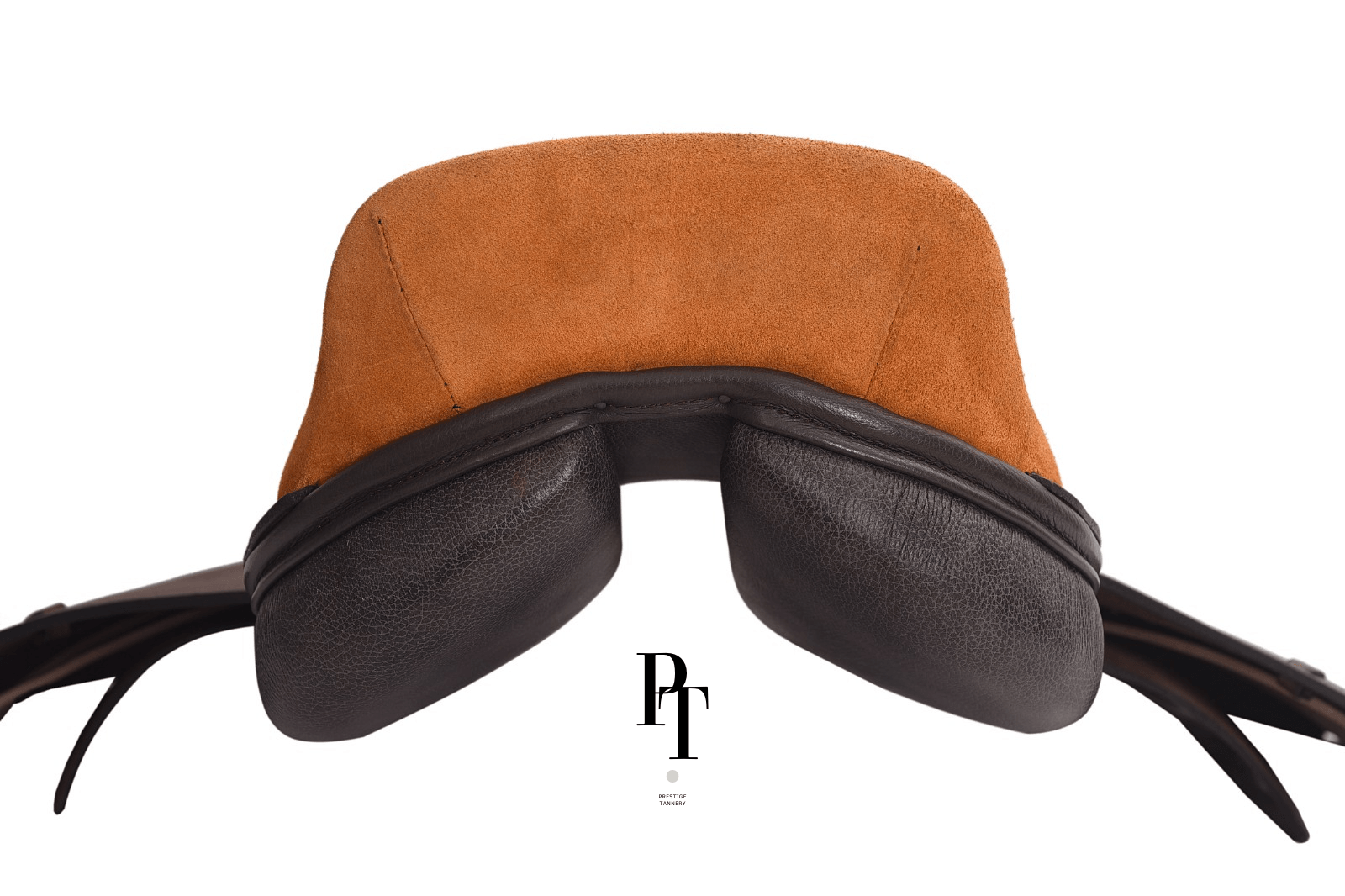 The Valencia - Polo Saddle in Dark Brown & Signature Orange