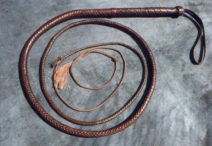 Hand-Stitched Leather Hunting Whip - Custom-Made for hunters