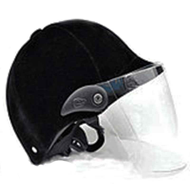 Equestrian Riding Helmet - Unisex Black Suede Safety Headgear