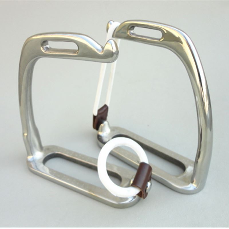 Stainless Steel, Mat-Free Equestrian Stirrups - Enhanced Safety