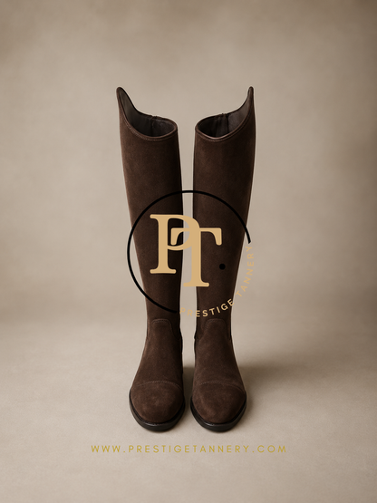 Suede Riding Boots