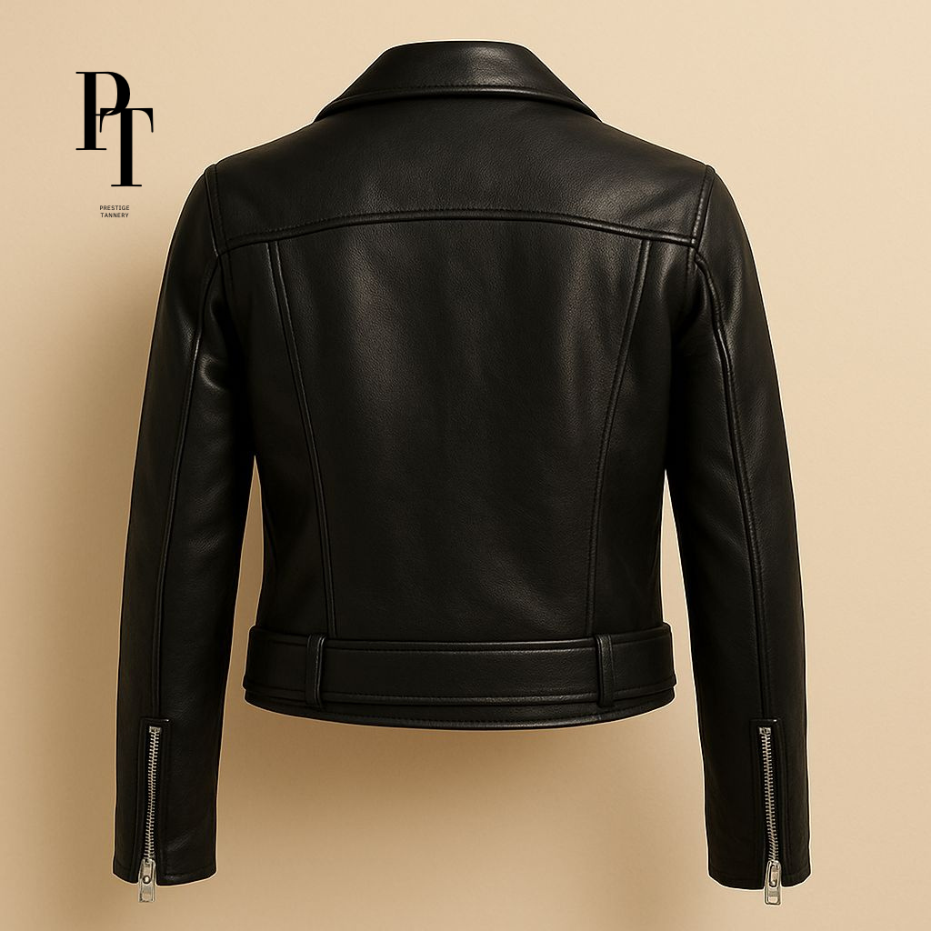 جاكيت جلد نسائي من Prestige Tannery